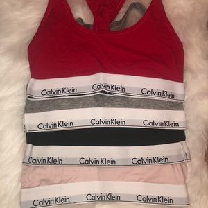 Set of 4 Calvin Klein Bras